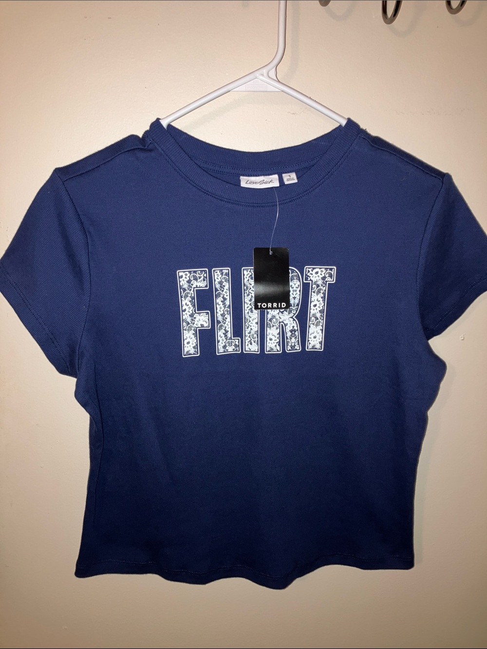 torrid Kids Navy 'FLIRTY' Graphic Tee